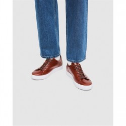 маратонки,мъжки,маратонки,ecco,men's,court,trainers,cognac