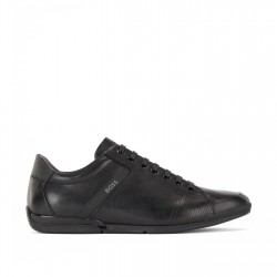 маратонки,мъжки,маратонки,boss,saturn,smooth,leather,trainers,black,001