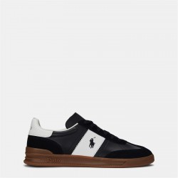 Маратонки Polo Ralph Lauren Heritage Aera Trainers - Black/White маратонки,маратонки,за,училище,ученически,обувки,мъжки,маратонки,polo,ralph,lauren,heritage,aera,trainers,black,white