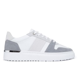 Маратонки Mallet Hoxton Lite Trainers - White Grey маратонки,мъжки,маратонки,mallet,hoxton,lite,trainers,white,grey