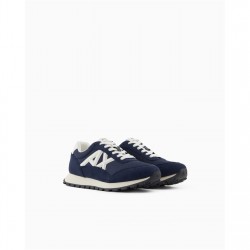 мъжки,маратонки,armani,exchange,armani,exchange,sneaker,navy,white