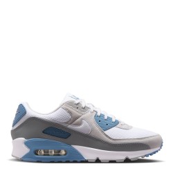 Мъжки обувки Nike Air Max 90 Mens Shoes - White/Blue мъжки,обувки,мъжки,маратонки,nike,air,max,90,mens,shoes,white,blue
