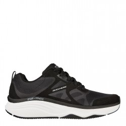 разпродажба,skechers,skechers,mens,d'lux,fit,trainers,black,white