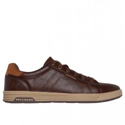 мъжки,маратонки,мъжки,маратонки,skechers,6,eyelet,smooth,toe,lace,up,court,trainers,mens,brownolate