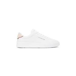 Маратонки Tommy Hilfiger Court Leather Low Top Trainers - Ecru/Beige маратонки,мъжки,маратонки,tommy,hilfiger,court,leather,low,top,trainers,ecru,beige
