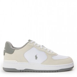 Маратонки Polo Ralph Lauren Men's Master Court Trainers - White/Grey маратонки,мъжки,маратонки,за,закрито,и,корт,мъжки,маратонки,polo,ralph,lauren,men's,master,court,trainers,white,grey