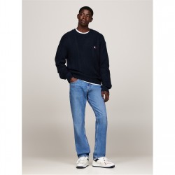 маратонки,мъжки,маратонки,tommy,jeans,retro,leather,basket,trainers,white,navy,red