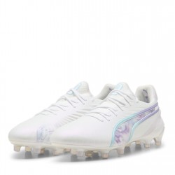 Дамски футболни бутонки Puma King Ultimate Womens Firm Ground Football Boots - Wht/Blk/Purple дамски,футболни,бутонки,разпродажба,puma,футболни,обувки,adidas,messi,футболни,обувки,puma,футболни,обувки,за,твърд,терен,мъжки,футболни,обувки,puma,king,u