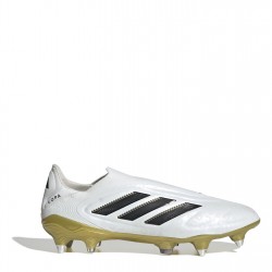 Футболни бутонки Adidas Copa Pure 3 Laceless Soft Ground Football Boots. - White/Blk/Gold футболни,бутонки,футболни,обувки,adidas,футболни,обувки,adidas,ace,футболни,обувки,adidas,messi,футболни,обувки,adidas,classic,футболни,обувки,за,мек,терен