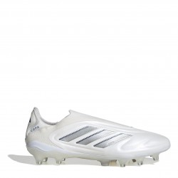 Футболни бутонки adidas Copa Pure III Elite Laceless Firm Ground Football Boots - White/Silver футболни,бутонки,детски,маратонки,за,футбол,на,закрито,всички,футболни,обувки,мъжки,футболни,обувки,футболни,обувки,за,твърд,терен,футболни,обувки,за,мек,т