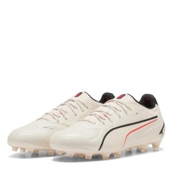 Футболни бутонки Puma Mens PUMA King Ultimate Firm Ground Football Boots - Almond/Red футболни,бутонки,футболни,обувки,за,твърд,терен,всички,футболни,обувки,футболни,обувки,за,мек,терен,футбол,puma,mens,puma,king,ultimate,firm,ground,footbal