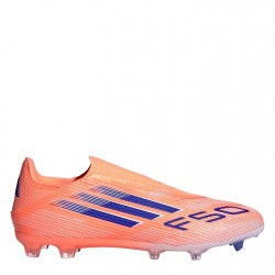 Футболни бутонки Adidas F50 League Laceless Adults Firm Ground Football Boots - Orange/Blue футболни,бутонки,разпродажба,adidas,футболни,обувки,adidas,футболни,обувки,adidas,messi,футболни,обувки,за,твърд,терен,мъжки,футболни,обувки,adidas,f50,lea