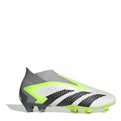 Футболни бутонки Adidas Predator Accuracy+ Firm Ground Football Boots - Wht/Blk/Lemon футболни,бутонки,футбол,в,училище,футболни,обувки,adidas,футболни,обувки,adidas,messi,футболни,обувки,за,твърд,терен,всичко,за,футбола,на,разпродажба,adida