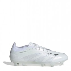 Футболни бутонки Adidas Predator 24 Elite Low Firm Ground Football Boots - White/Silver футболни,бутонки,adidas,predator,24,elite,low,firm,ground,football,boots,white,silver