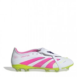 Футболни бутонки Adidas Predator Pro Fold-Over Tongue Firm Ground Football Boots - White/Pink футболни,бутонки,футболни,обувки,adidas,футболни,обувки,adidas,messi,футболни,обувки,за,твърд,терен,мъжки,футболни,обувки,всичко,за,футбола,на,разпродажба,