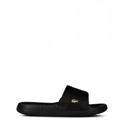 Lacoste Serve Metal Slides - Blk/Blk/Gold мъжки,летен,каталог,мъжки,летни,обувки,мъжки,джапанки,и,чехли,lacoste,serve,metal,slides,blk,blk,gold