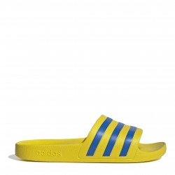 adidas Adilette Aqua Slide Mens - Yellow/Royal дамски,сандали,и,чехли,adidas,adilette,aqua,slide,mens,yellow,royal