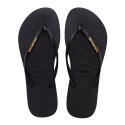Джапанки Havaianas Slim Flip Flops - Black/Gold джапанки,дамски,обувки,havaianas,slim,flip,flops,black,gold