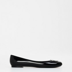 Обувки Love Moschino Jelly Ballet Pumps - Black/Silver обувки,love,moschino,jelly,ballet,pumps,black,silver