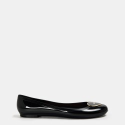 Обувки Love Moschino Jelly Ballet Pumps - Black/Gold обувки,love,moschino,jelly,ballet,pumps,black,gold