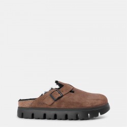 чехли,birkenstock,women's,boston,chunky,supportive,footbed,adjustable,clogs,shearlng,tea