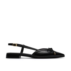 Clarks Womens Slingbacks - Black Leather clarks,women,s,slingbacks,black,leather