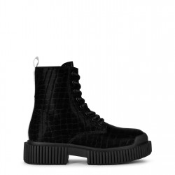 дамски,боти,armani,exchange,ankle,boot,calf,leat,black