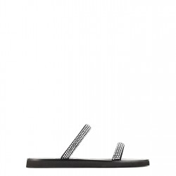 сандали,emporio,armani,women's,2,strap,flat,sandals,grey