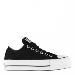 Обувки Converse Chuck Taylor All Star Platform Canvas Low Top Shoes - Blk/Wht 001 обувки,дамски,летен,каталог,дамски,летни,обувки,маратонки,за,училище,ученически,обувки,разпродажба,converse,converse,chuck,taylor,all,star,platform,canvas,