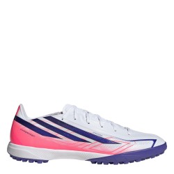 Мъжки футболни стоножки adidas F50 Hyperfast League Turf Football Boots Mens - White/Coral мъжки,футболни,стоножки,мъжки,маратонки,всички,футболни,обувки,футболни,обувки,за,мек,терен,футболни,обувки,за,твърд,терен,adidas,f50,hyperfast,league,turf