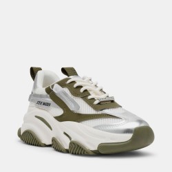 Дамски маратонки Steve Madden Womens Possession-E Chunky Trainers - Olive / Silver дамски,маратонки,steve,madden,women,s,possession,e,chunky,trainers,olive,silver