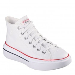 Дамски маратонки Skechers Canvas Mid Top Lace-Up W Air-Cooled Low-Top Trainers Womens - White дамски,маратонки,разпродажба,skechers,дамски,маратонки,skechers,canvas,mid,top,lace,up,w,air,cooled,low,top,trainers,womens,white