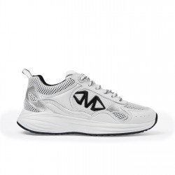 маратонки,mallet,women's,willow,low,top,trainers,white,silver