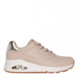 дамски,маратонки,дамски,маратонки,skechers,uno,stand,on,air,trainers,womens,nude,metallic