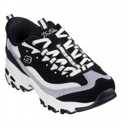 дамски,маратонки,дамски,маратонки,skechers,d,lites,smooth,nostalgia,low,top,trainers,womens,black,white