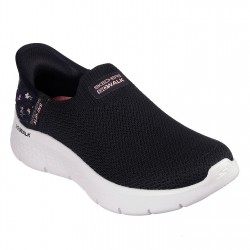 дамски,маратонки,дамски,маратонки,skechers,go,walk,flex,sunset,rose,slip,on,runners,womens,blk,pink,floral