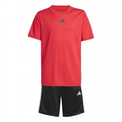 юношеска,тениска,разпродажба,adidas,детски,облекла,adidas,train,essentials,3,stripes,t,shirt,set,juniors,pure,ruby,blk
