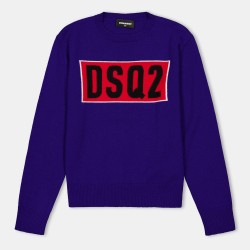 плетена,блуза,dsquared2,kids,dsq,logo,knitted,top,blue,dq861