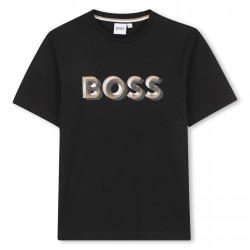 тениска,детски,облекла,boss,boss,logo,tee,in54,black