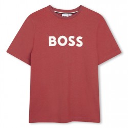 тениска,детски,3/4,панталони,boss,kids',logo,t,shirt,raspberry