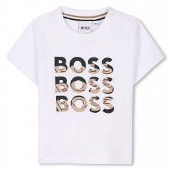 детска,тениска,детски,облекла,boss,logo,t,shirt,infants,white,10p