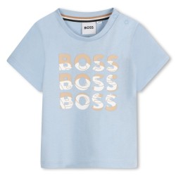 тениска,boss,kids,multi,logo,soft,fabric,t,shirt,prsn,blue,887
