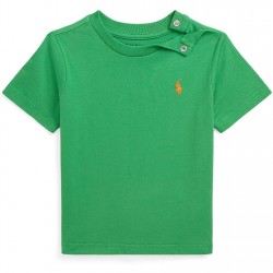 бебешка,тениска,детски,3/4,панталони,polo,ralph,lauren,small,logo,t,shirt,babies,preppy,green
