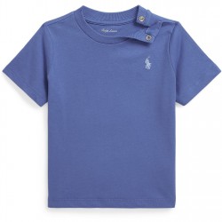 бебешка,тениска,детски,3/4,панталони,polo,ralph,lauren,small,logo,t,shirt,babies,liberty,blue