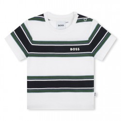 детска,тениска,детски,облекла,boss,striped,t,shirt,infants,white,n56