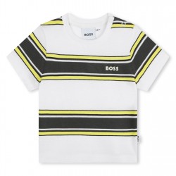 детска,тениска,детски,облекла,boss,striped,t,shirt,infants,white,n05