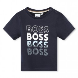 детска,тениска,детски,облекла,boss,logo,t,shirt,infants,navy,849