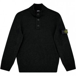 STONE ISLAND Junior Button Up Knit - Navy V0020 детски,облекла,stone,island,junior,button,up,knit,navy,v0020