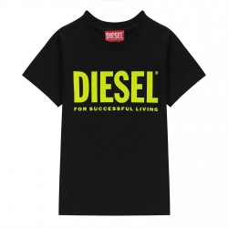 тениска,детски,облекла,diesel,just,logo,t,shirt,blk,fluo,k90aa