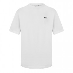 тениска,промоция,на,зимни,облекла,детски,3/4,панталони,boss,kids,small,logo,t,shirt,subtle,logo,white,09